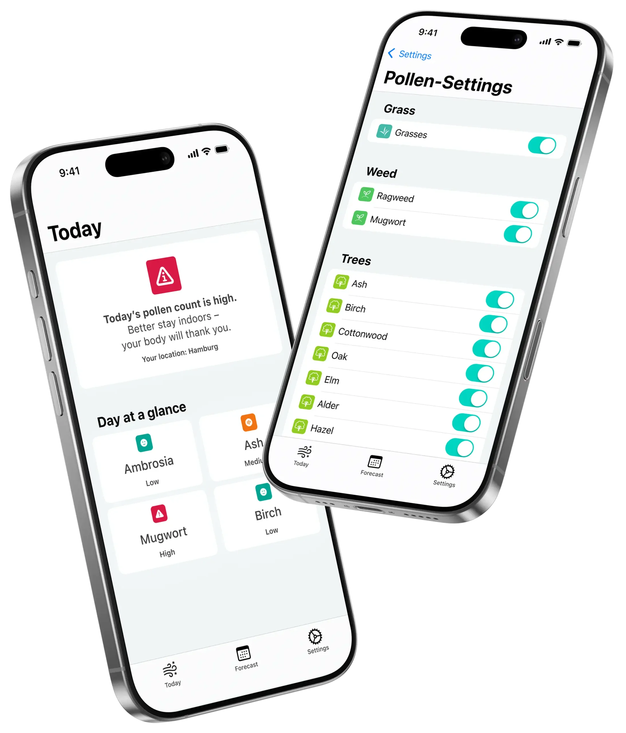 Pollenflug Heuschnupfen Pollenallergie Vorhersage Hero-Bild Allergie Alarm App